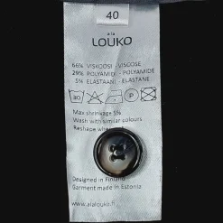a la LOUKO leveälahkeiset caprihousut koko 40