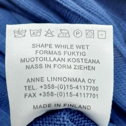 Anne Linnonmaa hihaton puuvillaneule koko XL