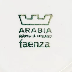 Arabia Faenza mustaraita sokerikko ja kermakko