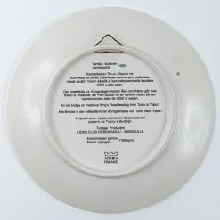 Arabia seinälautanen Stenkullan silta 19.7 cm