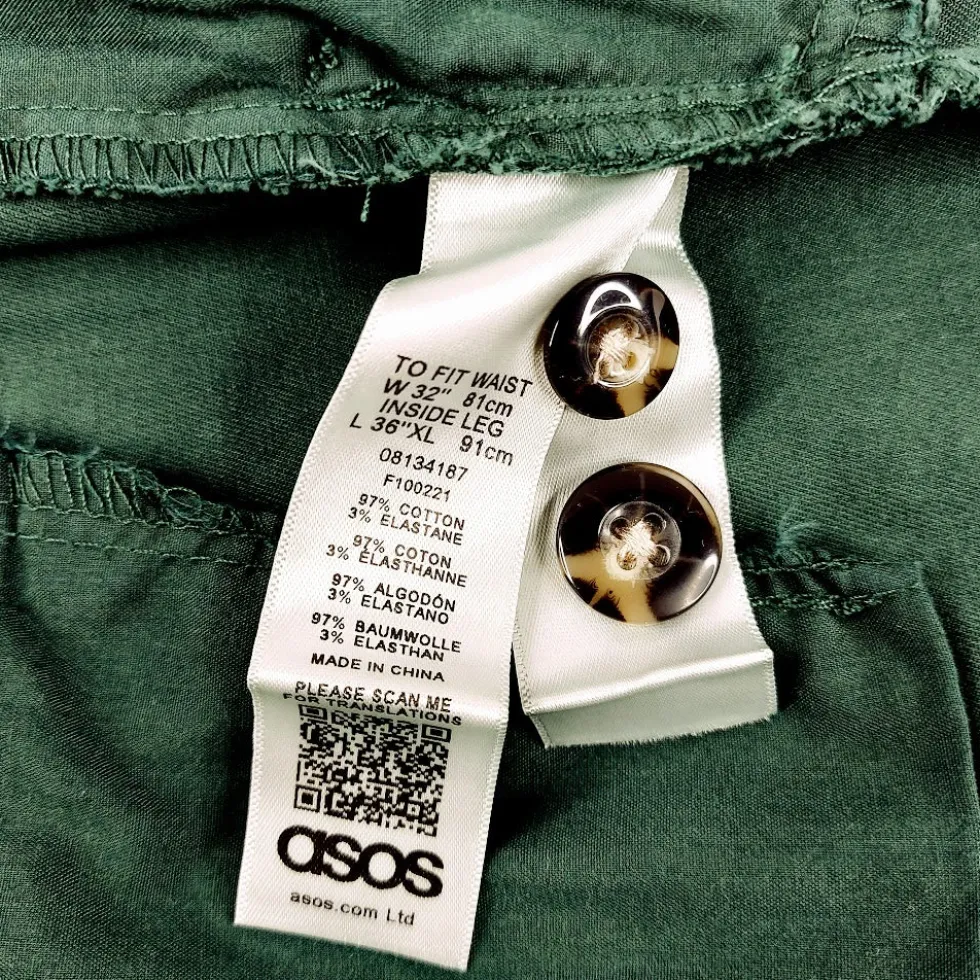 Asos chinohousut koko 32/36"