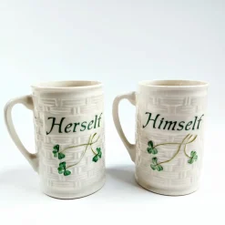 Belleek Pottery Himself ja Herself mukit