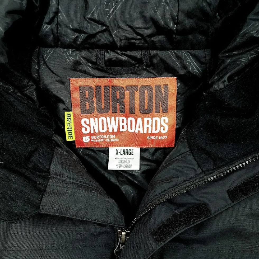 Burton Dryride Poacher lumilautailutakki koko XL