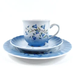 Christineholm porcelaine Apilanlehti Kissankellot kahvikuppisetti