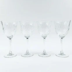 Cristal D'Arques kierrekuvioidut viinilasit 4 kpl
