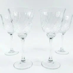 Cristal D'Arques kierrekuvioidut viinilasit 4 kpl