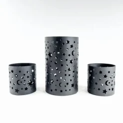 H&M kynttilälyhty metalli 3 kpl
