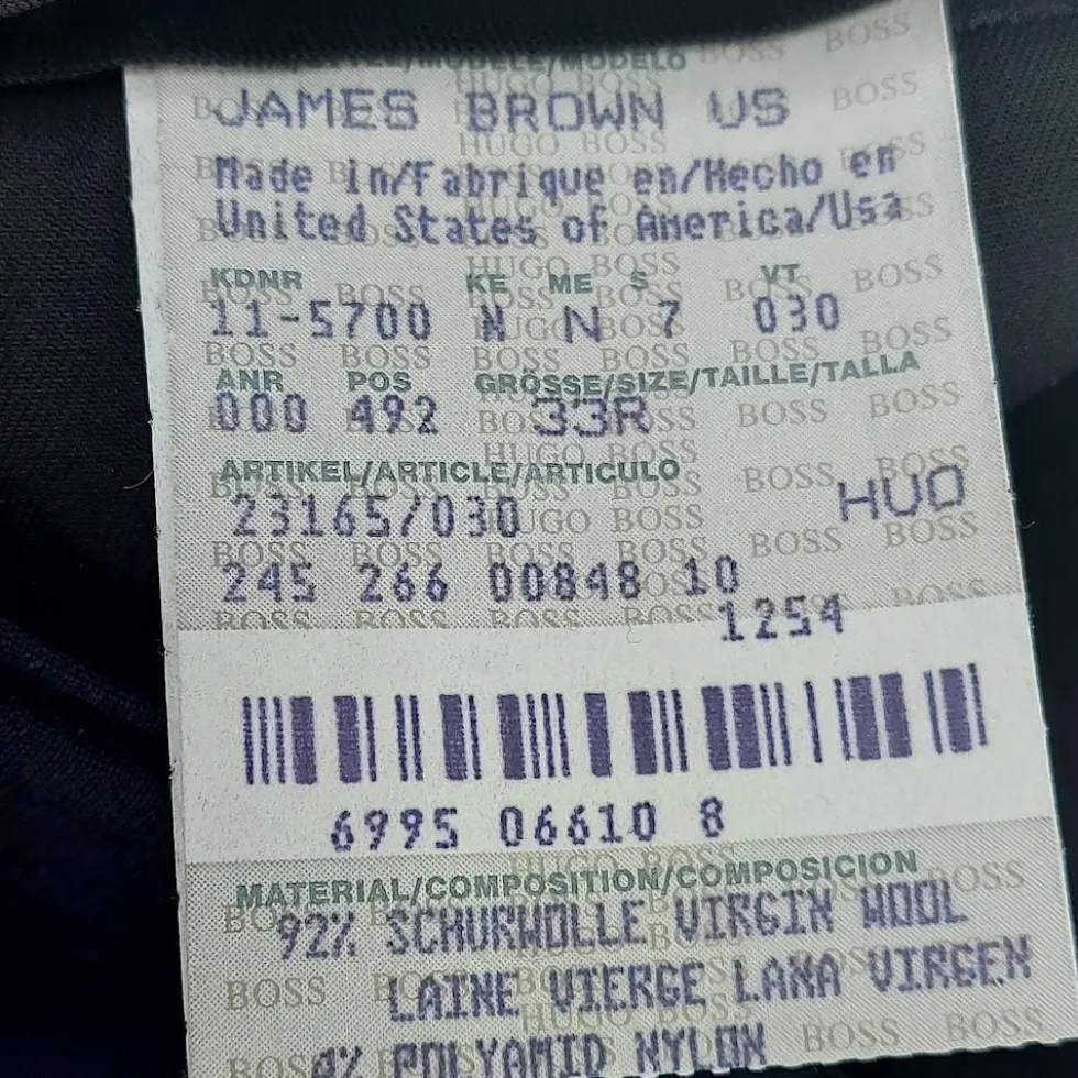 Hugo Boss James Brown puvunhousut koko 48