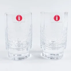 Iittala Kuusi snapsilasit 2 kpl puurasiassa