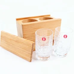 Iittala Kuusi snapsilasit 2 kpl puurasiassa