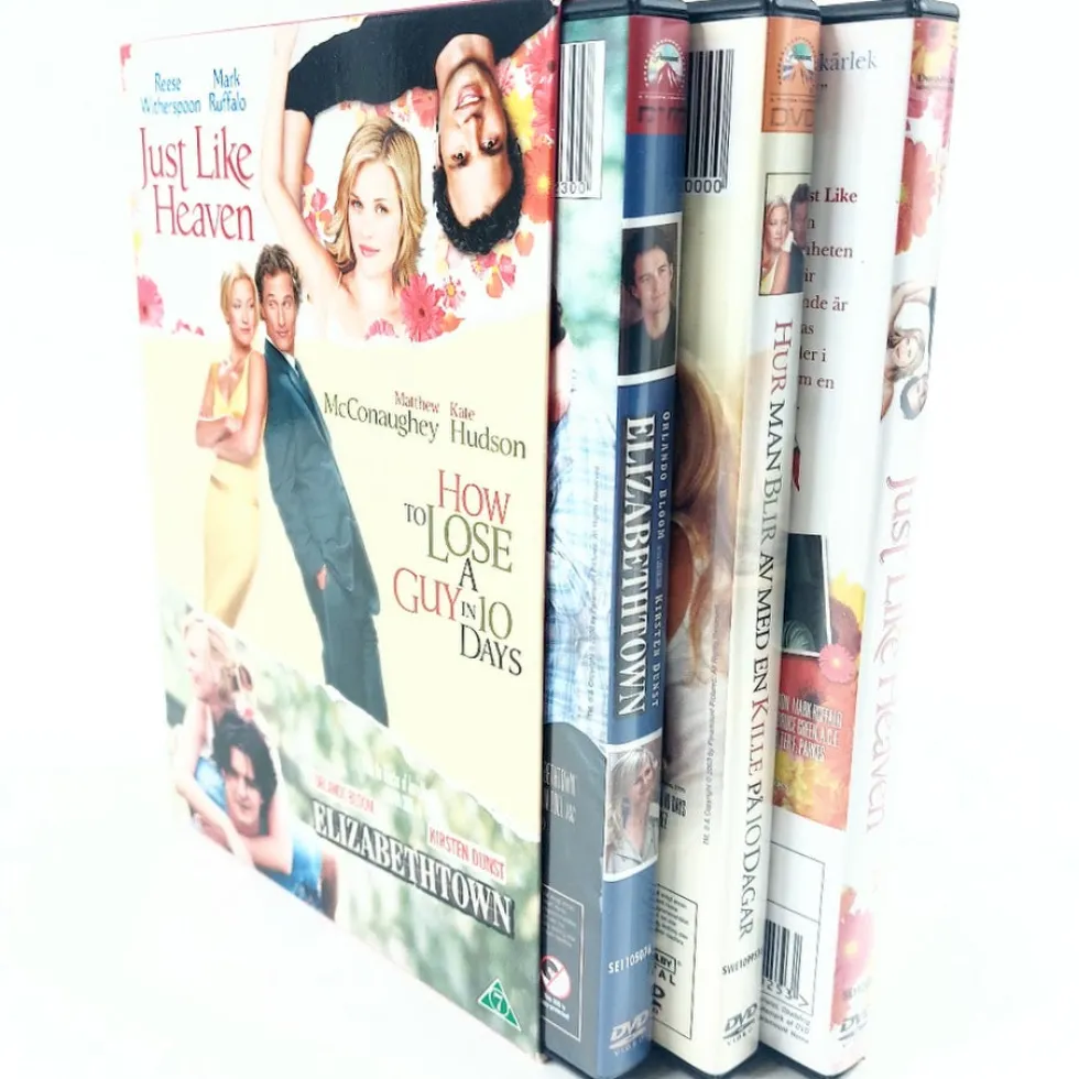 Just Like Heaven / How to Lose a Guy in 10 Days / Elizabethtown DVD-boksi