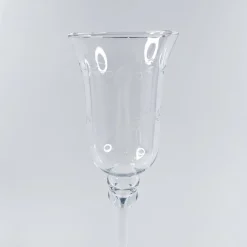 Korkea lasimaljakko / kynttilälyhty
