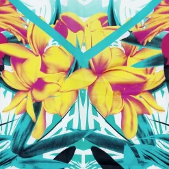 Kukkakuviollinen huivi 150 x 130 cm