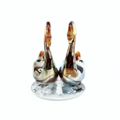 Lasinen joutsenpari 8,5 cm