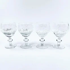 Leningrad Art Glass Factory Mašenka kristallilasit 4 kpl