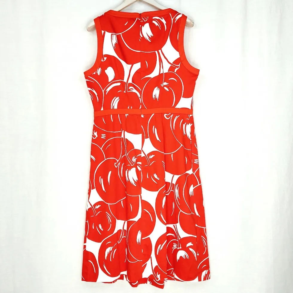 Max Mara Studio Red Cherry Print mekko koko 42