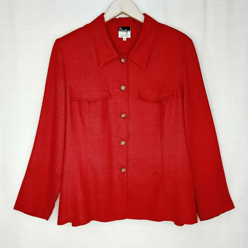 Merlyn Fashion vintage pellavasekoitepaitajakku koko 44