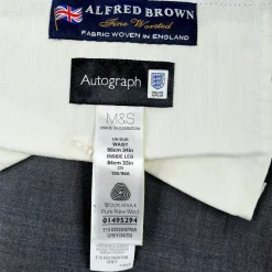 M&S Autograph Alfred Brown puku koko 48 / 34/33"