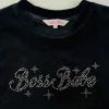 Paris Hilton "Boss Babe"-sametti strassinapapaita koko M