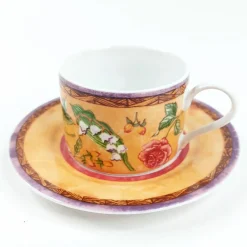 PTS International Tuscany Rose kahvikuppisetti 8 osaa
