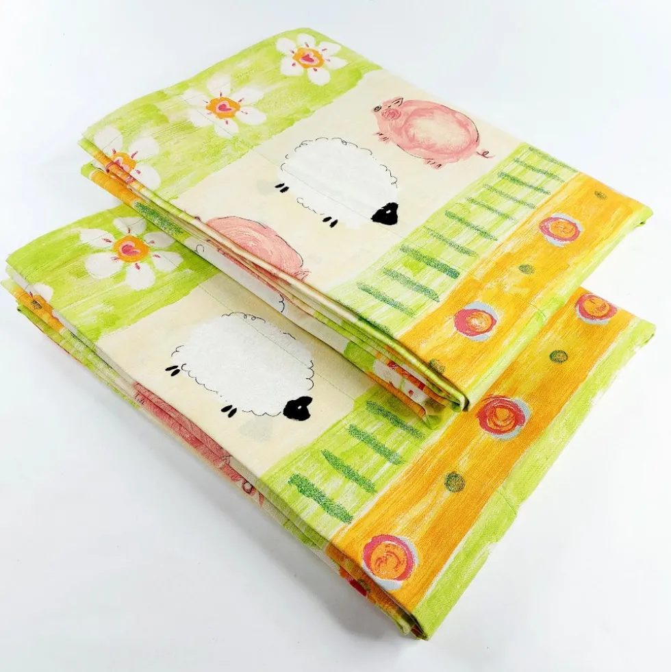 Rectella Le Pig Stripe verhot 136 x 202 cm 2 kpl
