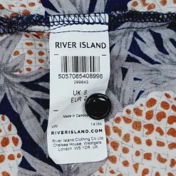 River Island lyhythihainen kauluspaita koko S