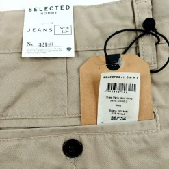 Selected Homme Jeans Three Paris chinohousut koko 36/34"