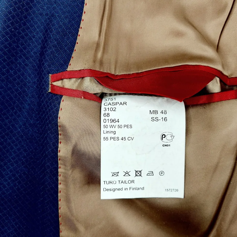 Turo Tailor Caspar Extra Slim Fit bleiseri koko 48