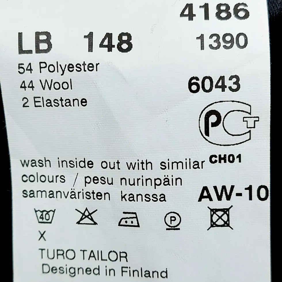 Turo Tailor housut koko 48B