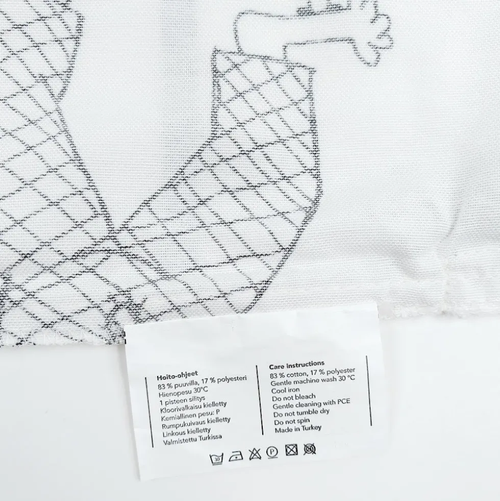Vallila Roisku ja Loisku tyynynpäällinen 41x43 cm 2 kpl