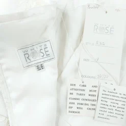 White Rose pitsihääpuku laahuksella koko 46